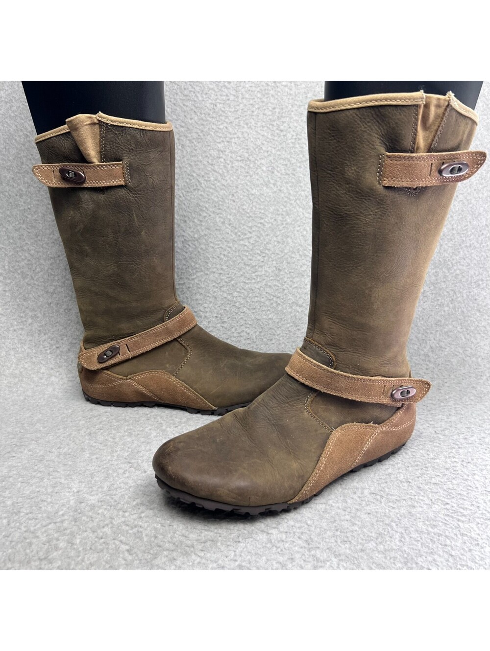 Merrell Haven Autumn Waterproof Boots Brown Leather Mid Calf Womens 6.5 Outdoor